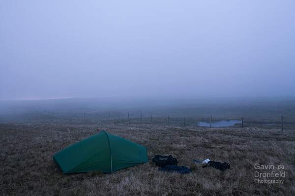 terra nova laser competition 1 tent on misty wild boar fell summit plateau