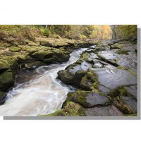 The Strid in River Wharfe in autumn