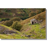 lead mining hut next to arn gill above colourful swaledale